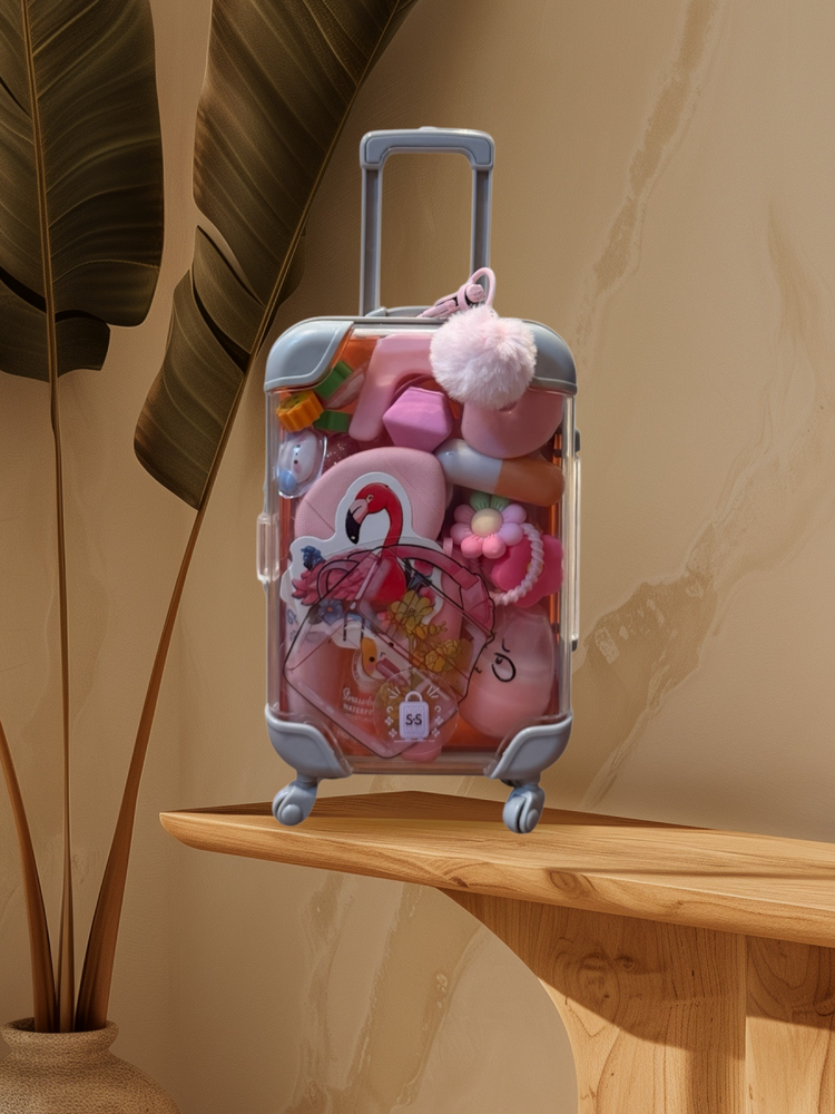 🌸 Mini Carry Case Kawaii - Blush Self-Love